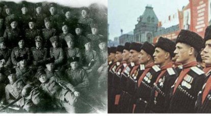 Cossack formations during the Great Patriotic War: a red star against a swastika on Cossack papakhakh