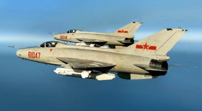 Chiny wrzucają MiG-21 do rowu