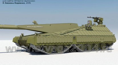 Советский перспективный танк необычной компоновки