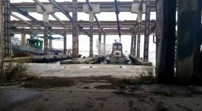 据报道，奥恰科夫港口的敌方设施发生爆炸