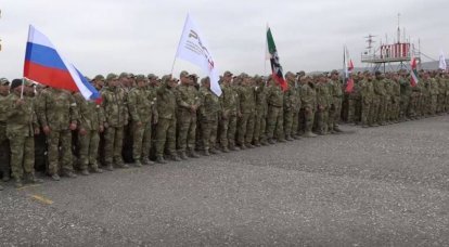 Outro destacamento de voluntários foi para a zona de operação especial da Chechênia