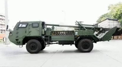 Ermenistan, 155x4 tekerlekli bir şasi üzerinde bir dizi Hint kundağı motorlu obüs MArG 4 - BR satın aldı