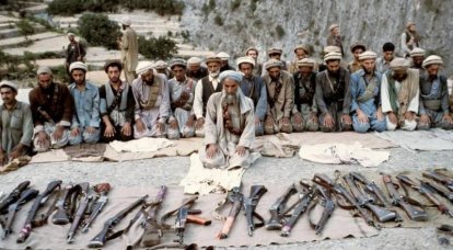Zbraně afghánských dushmanů. Brokovnice, jednoranné a opakovací pušky