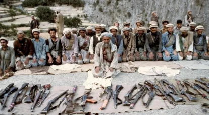 Waffen der afghanischen Dushmans. Schrotflinten, Einzel- und Repetierbüchsen