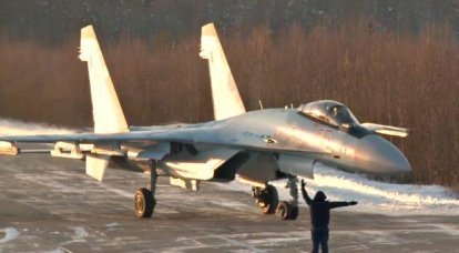 Прибытие в Карелию звена новейших истребителей Су-35