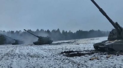 The destruction of the ammunition warehouse of the Armed Forces of Ukraine in the Kharkiv region by artillery hit the frame