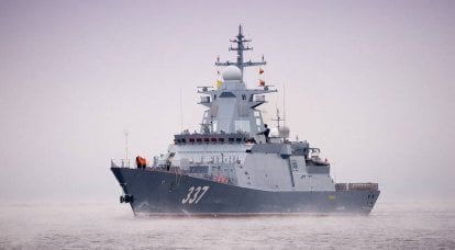 A mais recente corveta "Thundering" 20385 completou testes no Mar Branco