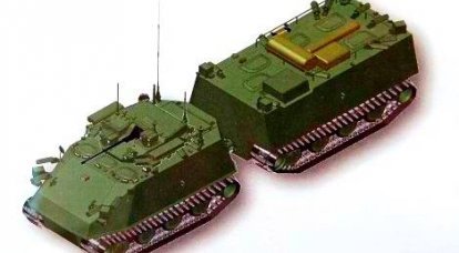 حاملة أفراد مدرعة مجنزرة ثنائية الوصلة DT-BTR. الرسوم البيانية