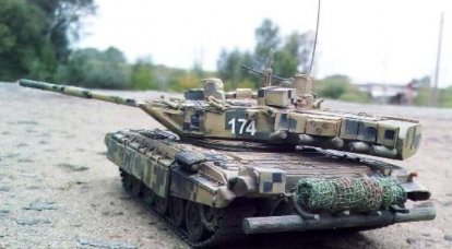 坦克T-90与战斗部门“Burlak”