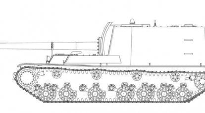 Destroyer de dotov: SAU soviétique "Objet 212"