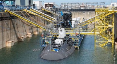 On the second multi-purpose nuclear submarine Duguay-Trouin for the French Navy launched a nuclear reactor