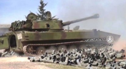В Сирии активно применяются САУ 2С1 «Гвоздика»