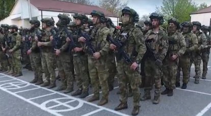Из Чечни в зону СВО отправились бойцы ОМОН «Ахмат-1», многие из которых ранее принимали участие в освобождении населённых пунктов Донбасса