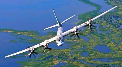 Видео полета Ту-95МС у берегов Аляски в сопровождении Су-35