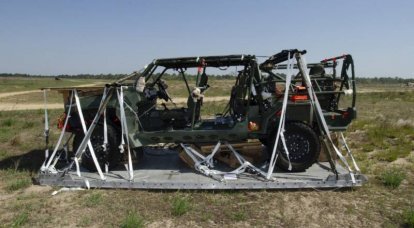 В США прошли первые испытания по десантированию нового армейского внедорожника ISV