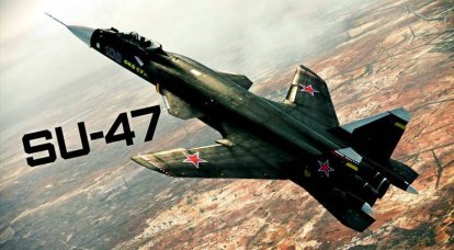 Lutador com base em operadora em potencial Su-47 "Golden Eagle"