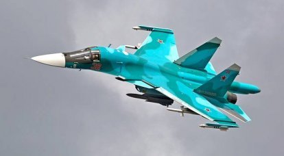 Avcı-bombardıman uçağı Su-34. İnfografikler