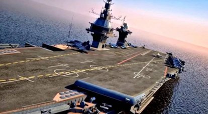 The project of the promising Russian aircraft carrier "Storm"