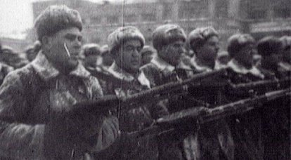 Día del desfile militar en la Plaza Roja 7 Noviembre 1941 del año