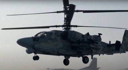 Het Ministerie van Defensie van de Russische Federatie heeft beelden gepubliceerd van de vernietiging van gepantserde voertuigen van de strijdkrachten van Oekraïne door Ka-52-helikopters in de richting van Zuid-Donetsk