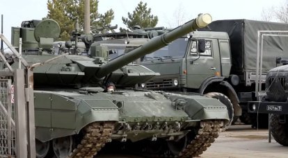 Der Schutz verbesserter T-90M-Panzer wird durch KAZ "Arena-M" verstärkt.