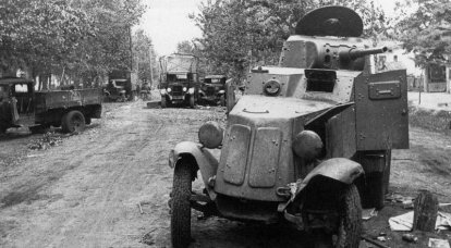Veicoli blindati della seconda guerra mondiale. Parte di 7. Carro armato sovietico BA-10