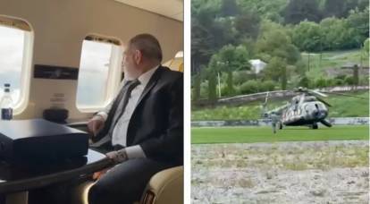 Вертолёт с премьером Армении Пашиняном совершил незапланированную посадку