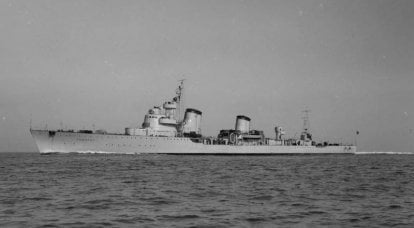 Le dur sort du chef des destroyers de la marine soviétique "Tachkent"