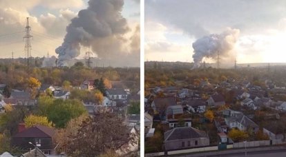 В Днепропетровске горит объект энергетической инфраструктуры, причём сообщений об ударах не было