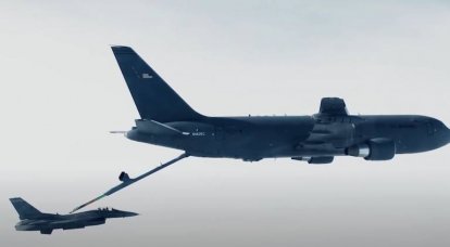 A US Air Force KC-46A Pegasus refueling aircraft was damaged while trying to refuel an F-15 fighter jet.