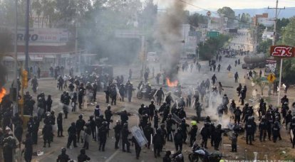 The Mexican province of Oaxaca has become the arena of the real fighting.