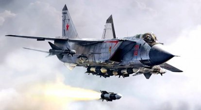 Перехват сверхзвуковой крылатой ракеты экипажем самолета МиГ-31