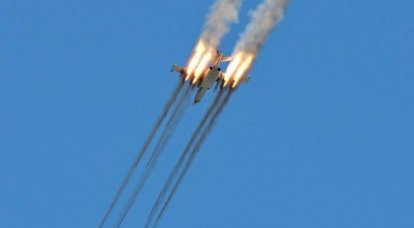 L'aereo d'attacco Su-25 delle forze aerospaziali russe ha stirato con forza i militanti nel nord di Hama