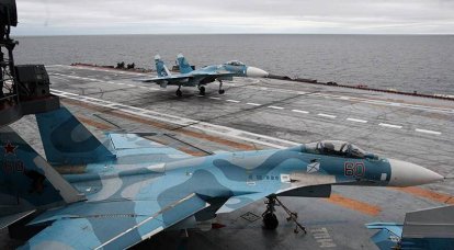 Mídia: Parte do grupo aéreo do almirante Kuznetsov pode ser realocada