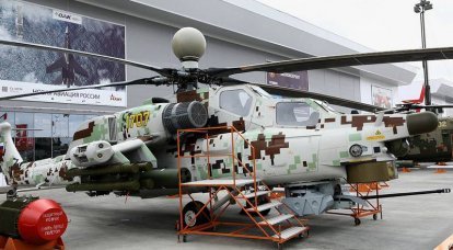 АО "Вертолеты России" представили модернизированные Ми-28НЭ и Ми-35М