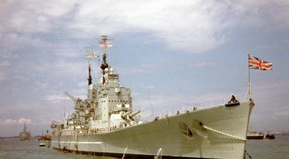 Battleship in the Falklands War. Dreams of the past