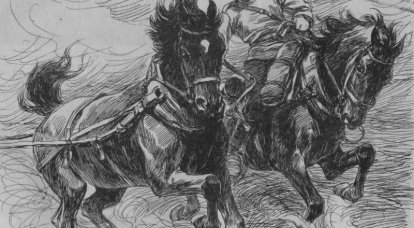 Wie Kanoniere eine feindliche Batterie in einem Pferdeangriff gefangen haben