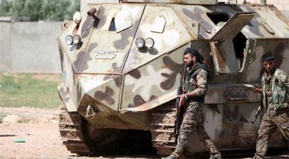 A coalizão americana forneceu os veículos blindados "democratas" sírios