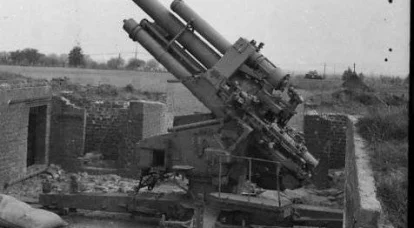 Použití ukořistěných německých protiletadlových děl ráže 105 a 128 mm