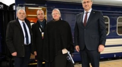 슬로바키아, 슬로베니아, 크로아티아 총리가 키예프에 도착