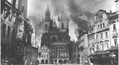 Prager Aufstand 5-9 Mai 1945 des Jahres