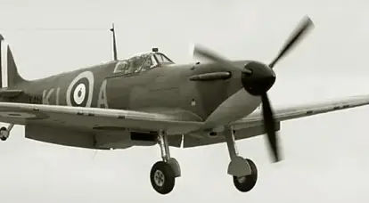 Luftwaffe scourge. British Supermarine Spitfire fighters