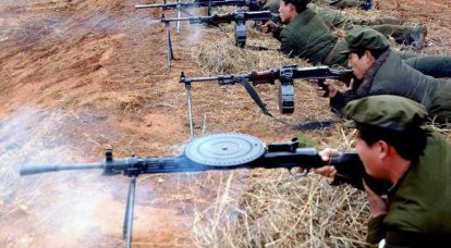 Kore Halk Ordusu. Küçük ve ağır piyade silahları. 2 bölümü
