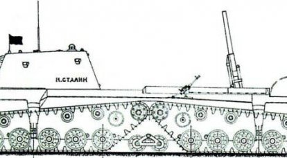 Cruzador do tanque. O projeto P. Osokin. URSS 1942