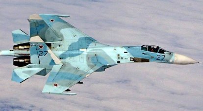 Americanos filmaram como o russo Su-27 "passou por baixo da barriga" B-52