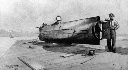 Submarino HL Hunley. A trágica experiência da KSA