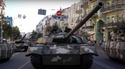 Kiev cepheye "tören" tankları T-64BM2 gönderdi
