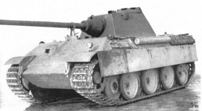 Tanks "Panther" in 1945 year