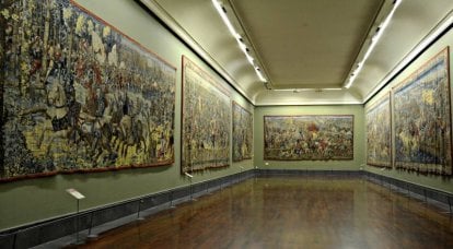 הקרב על פאביה על שטיחי קיר מאת ברנרד ואן אורלי