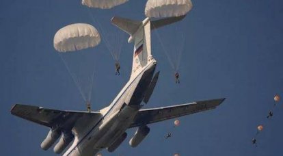 Na Criméia, começou em larga escala exercícios Airborne